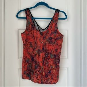 LUSH Red Print Tank Top